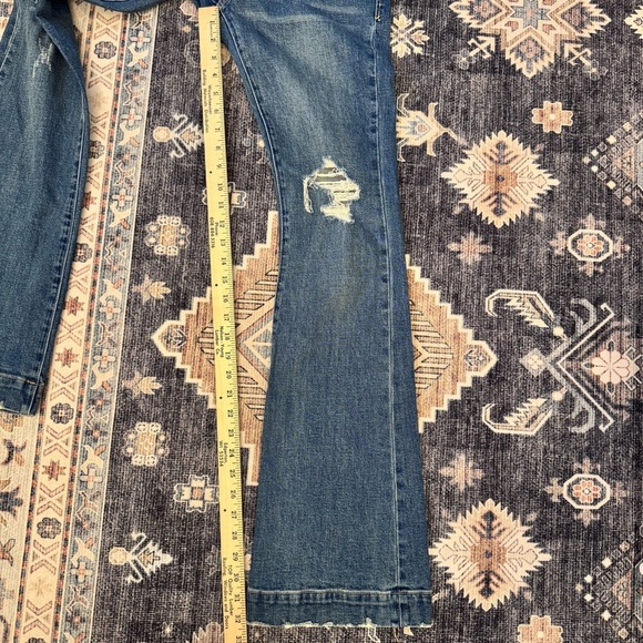 Dear John Distressed High-Waisted Bootcut Medium Wash Women’s Denim Jeans Sz 26 - Picture 14 of 15